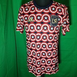 Adidas Mens Small Shirt MLS Captain America Marvel Series Soccer Activewear NWT